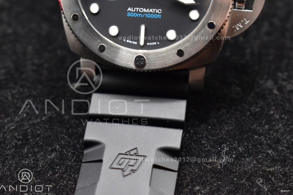 Youthful 437 Black Best PAM1229 Rubber P Dial Black Edition Strap on Y 1:1 SBF 0712